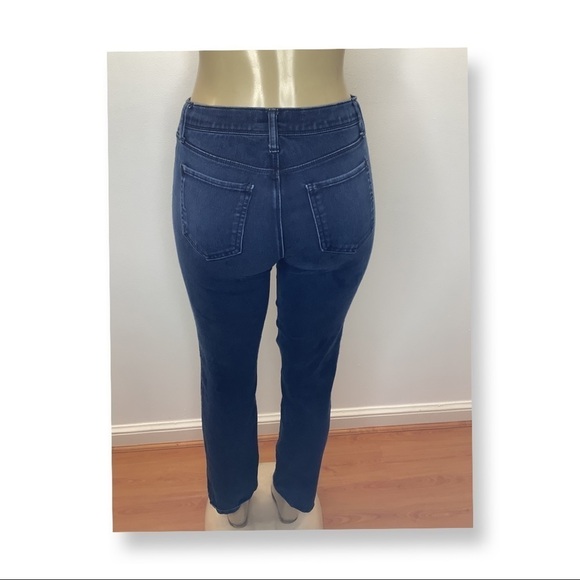 Elle Dark Blue Denim Straight Leg Jeans Preowned - Picture 5 of 8